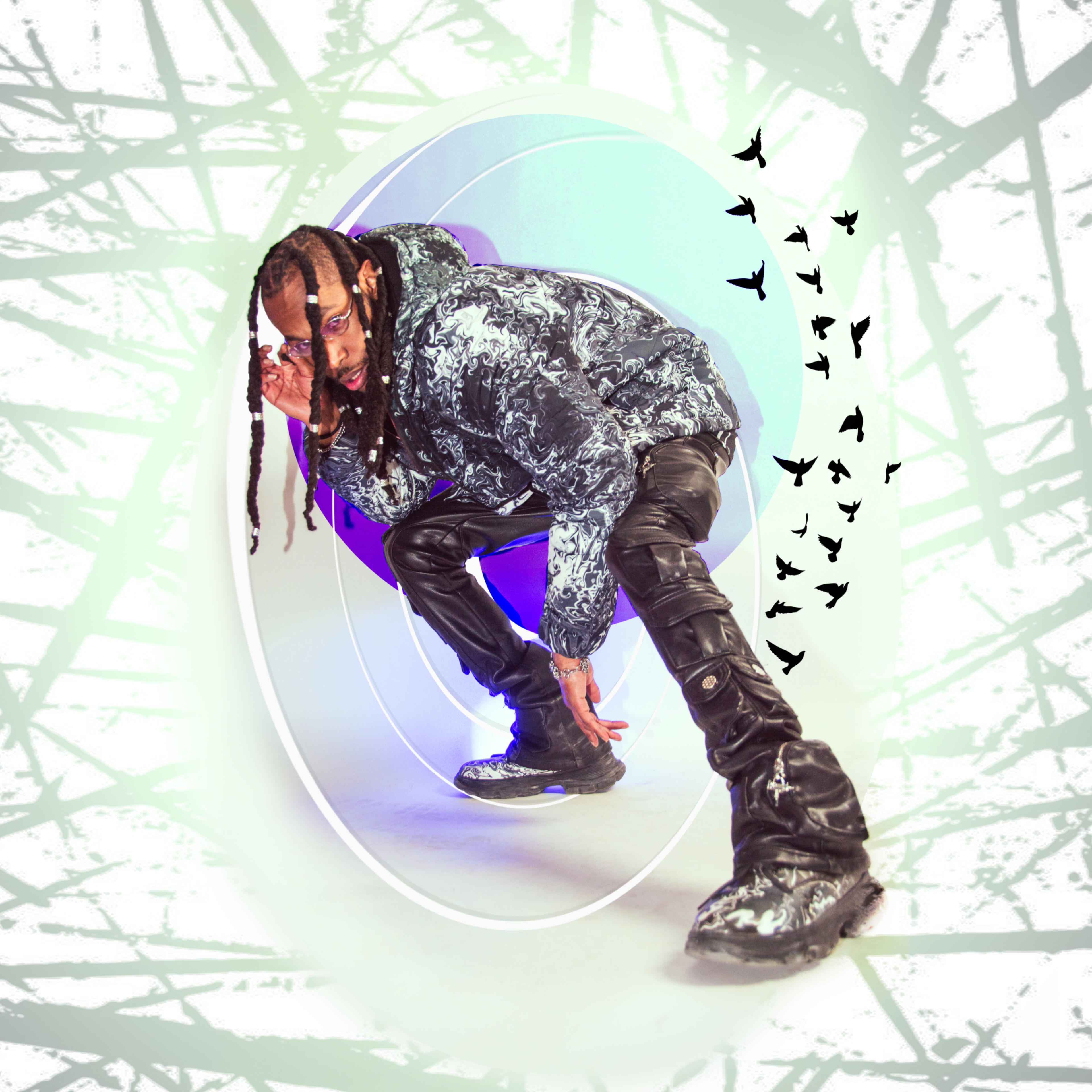 Fashion Photography Indie Fest 2025 at Michigan Central Station. Designer Fly Ty walks down the runway.